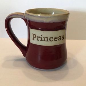 Tumbleweed Pottery Princess Burgundy Hand Made Glazed Ceramic Mug